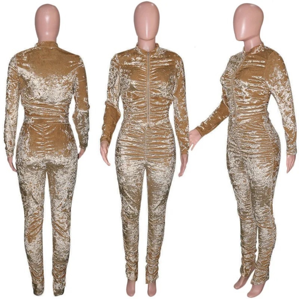 Gorgeous Dolls Velour Scrunch Pants Set